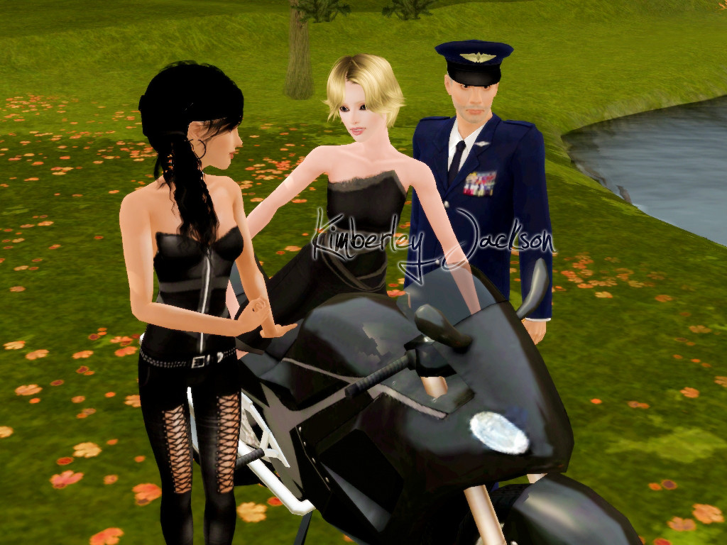 Sam Carter on Sims 3 - Motorcycle