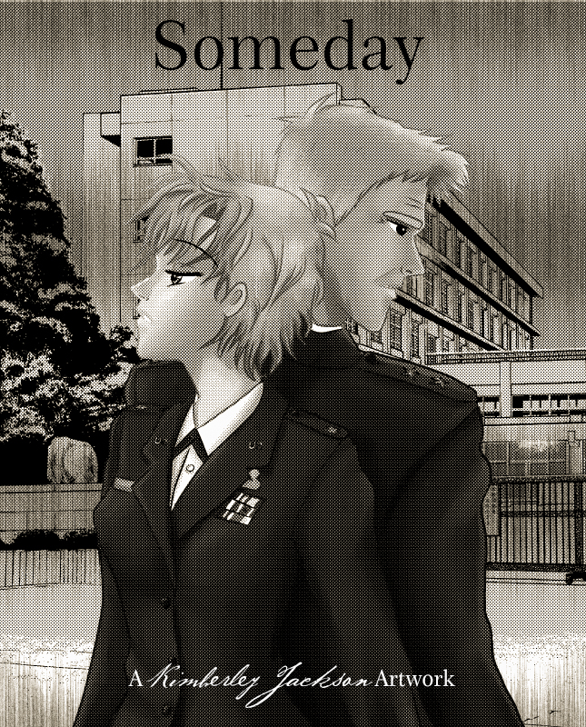 Someday is a manga image depicting Sam Carter and Jack O'Neill from Stargate SG-1.